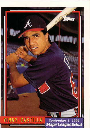 Vinny Castilla #666 Fleer 1992 Baseball Prospects RC Trading Card